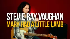 Как играть Mary Had a Little Lamb на гитаре Stevie Ray Vaughan SRV