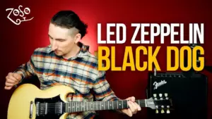 Как играть Led Zeppelin — Black Dog на гитаре
